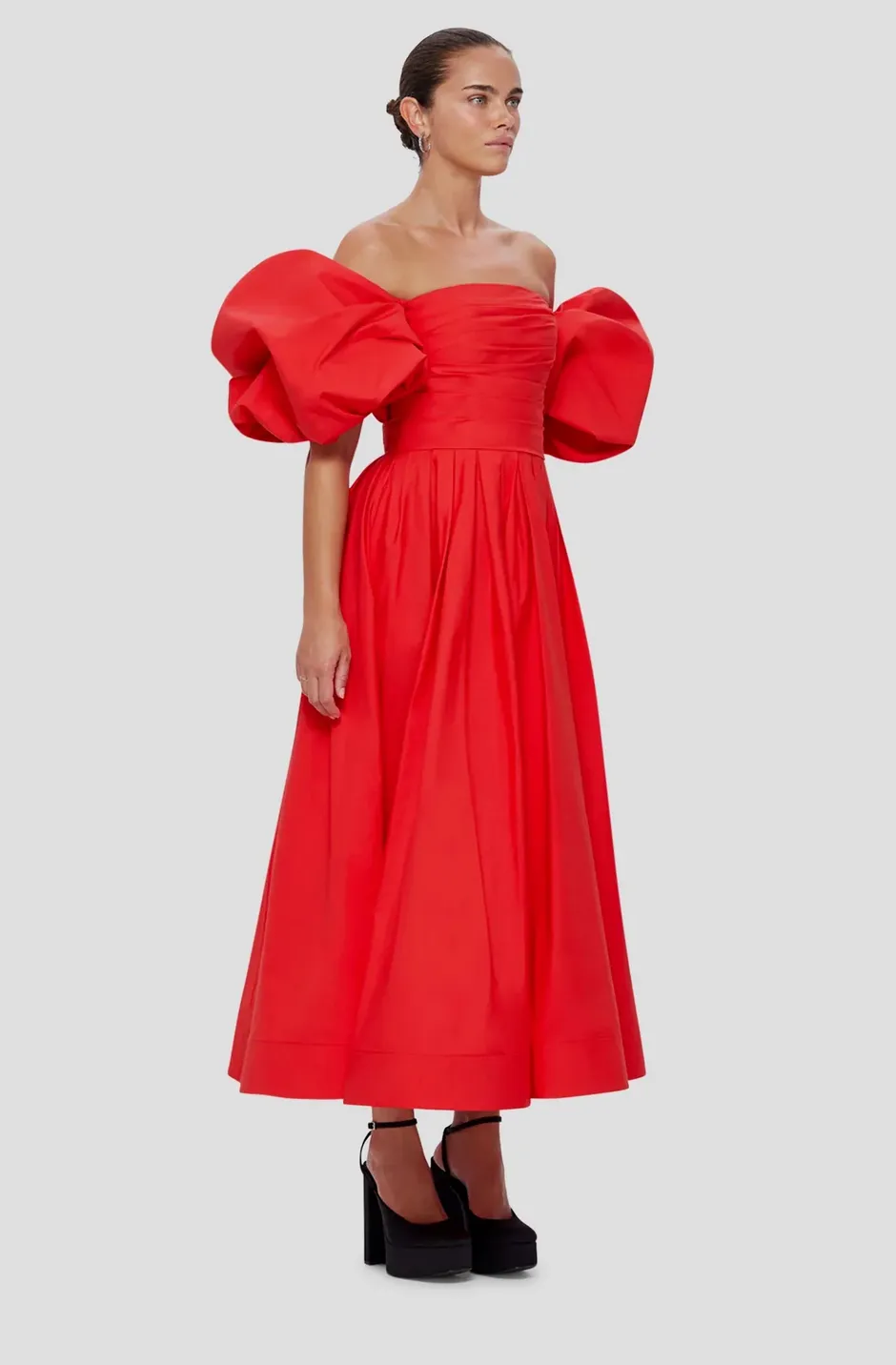 Leo Lin: Matilda Puff Sleeve (red)