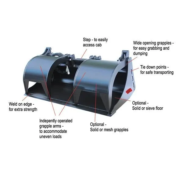 FREDDAS HIRE GEELONG Skid Steer Grapple Bucket rental Freddas Hire