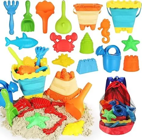 Beach Sand Toys Set with Mesh Bag