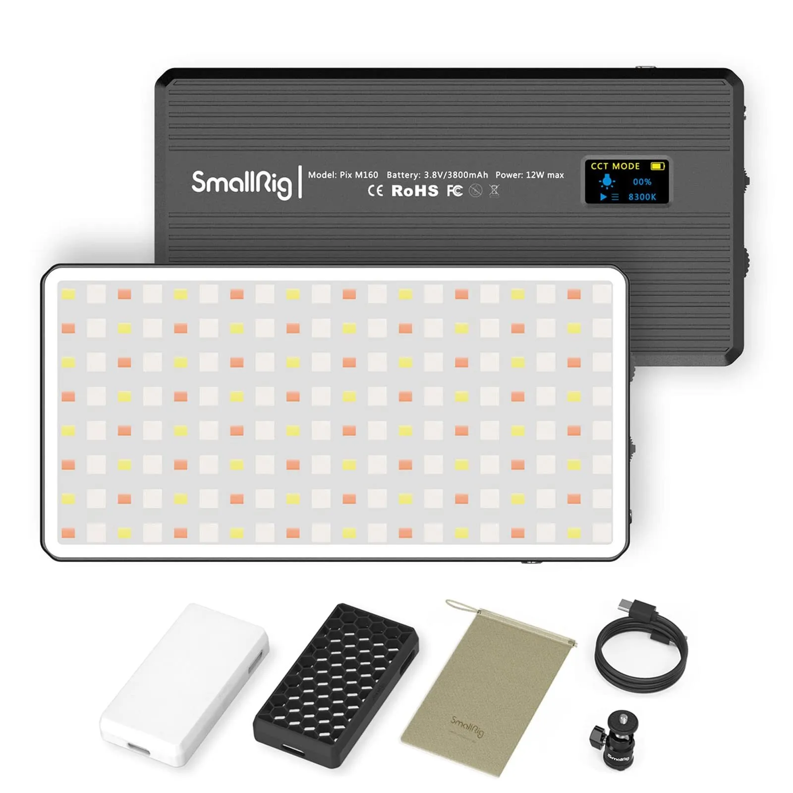 SmallRig Pix M160 RGBWW LED Light 3157