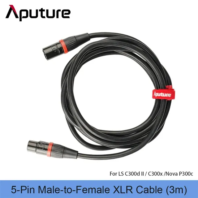3-Pin Male-to-Female XLR Head Cable