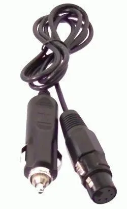 DC Car Plug Adapter to 4-Pin XLR 