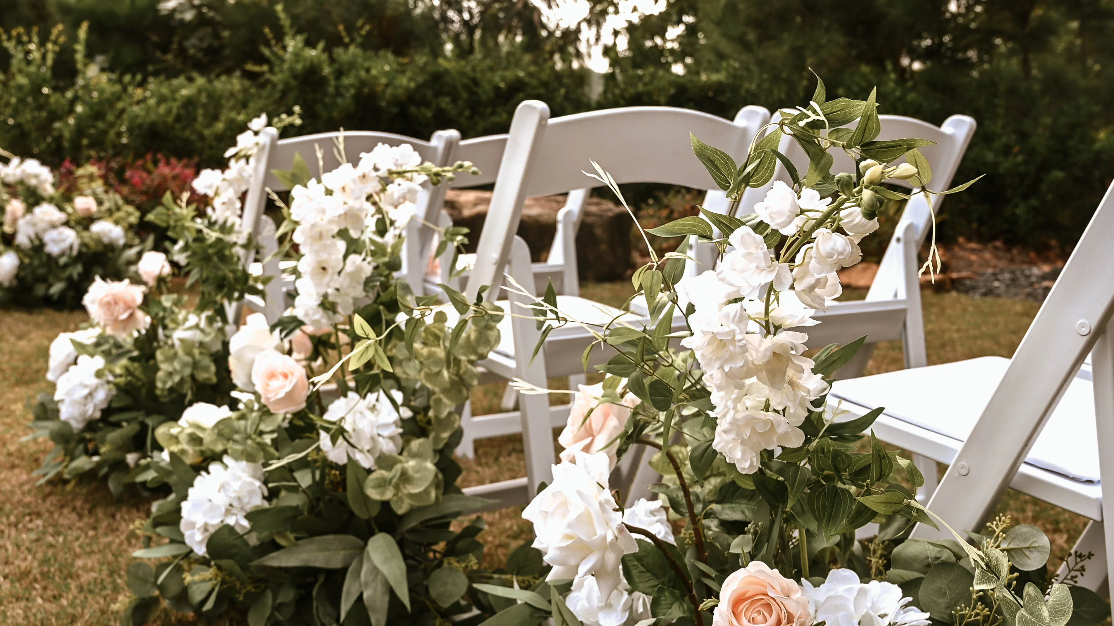 Enchanted Garden Aisle Flowers