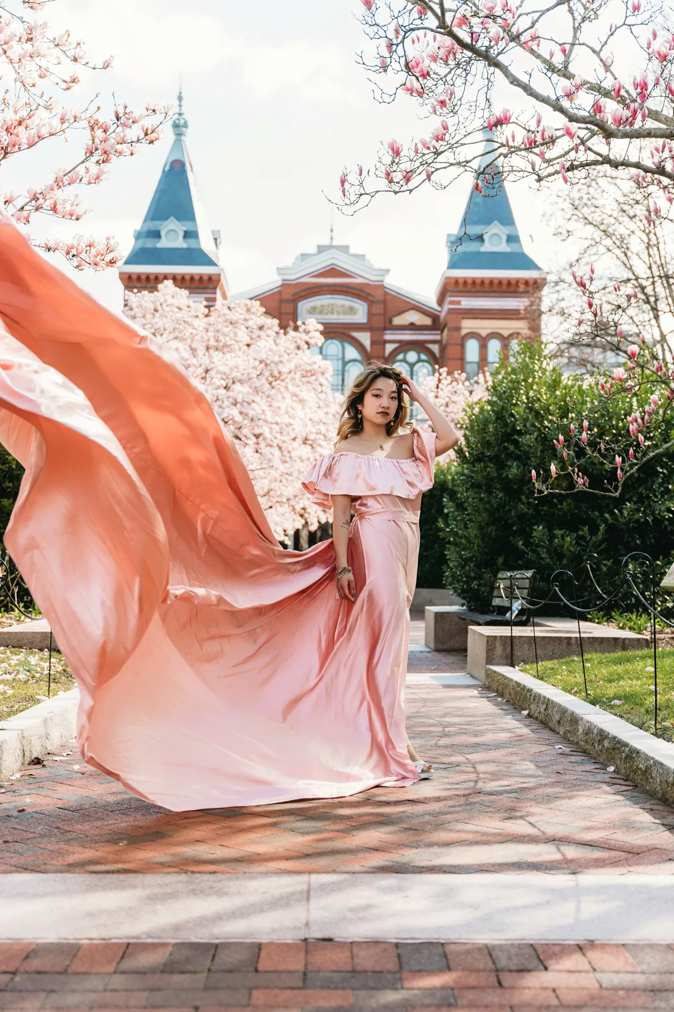 PINK FLYING DRESS