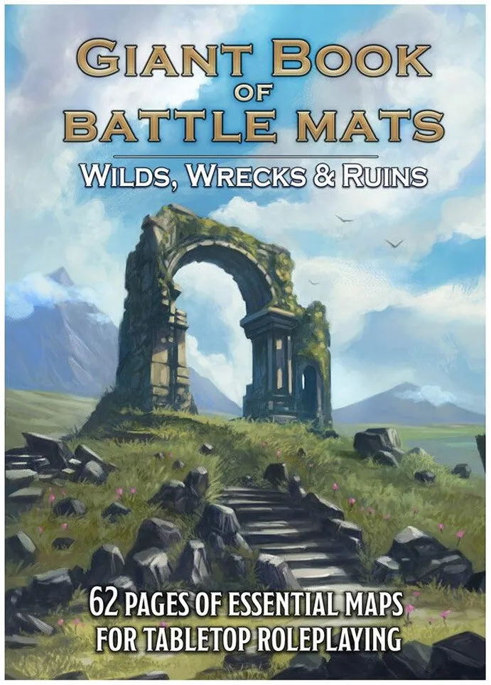 Giant Book of Battle Mats: Wilds, Wrecks & Ruins