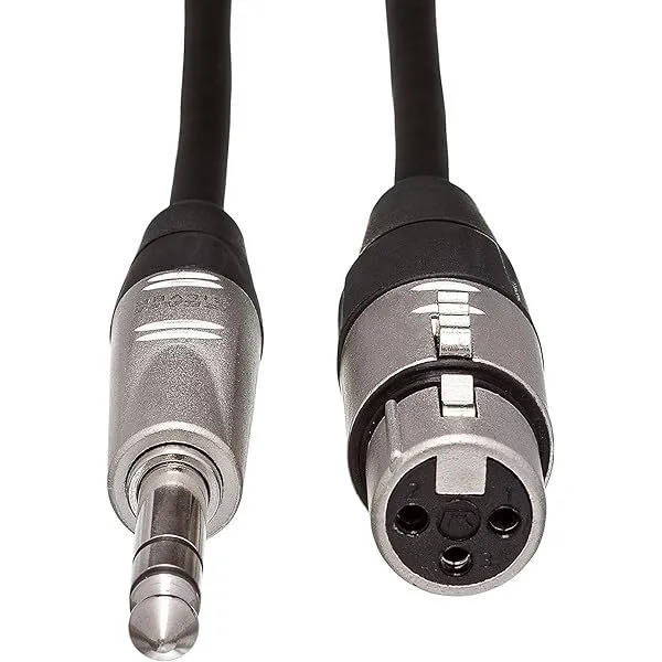 XLR3F to 1/4" TRS Cable