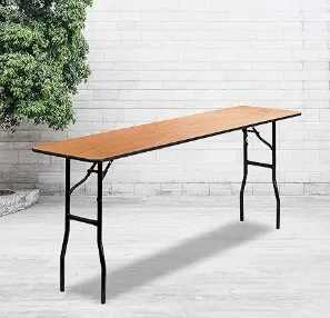 6-foot Wood Display Table  (18" wide)