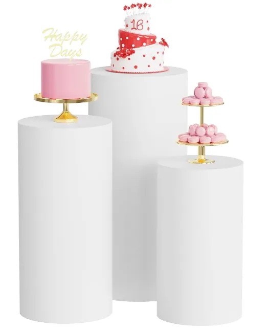 3 Cylinder Pedestal Stands With Covers