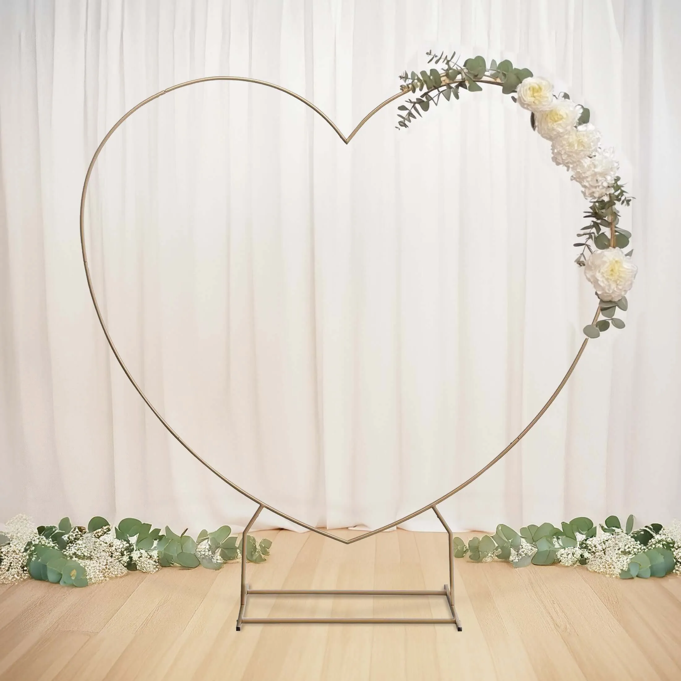Gold Metal Heart Arch