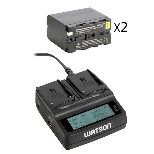 2x NPF970 Batteries with Charger