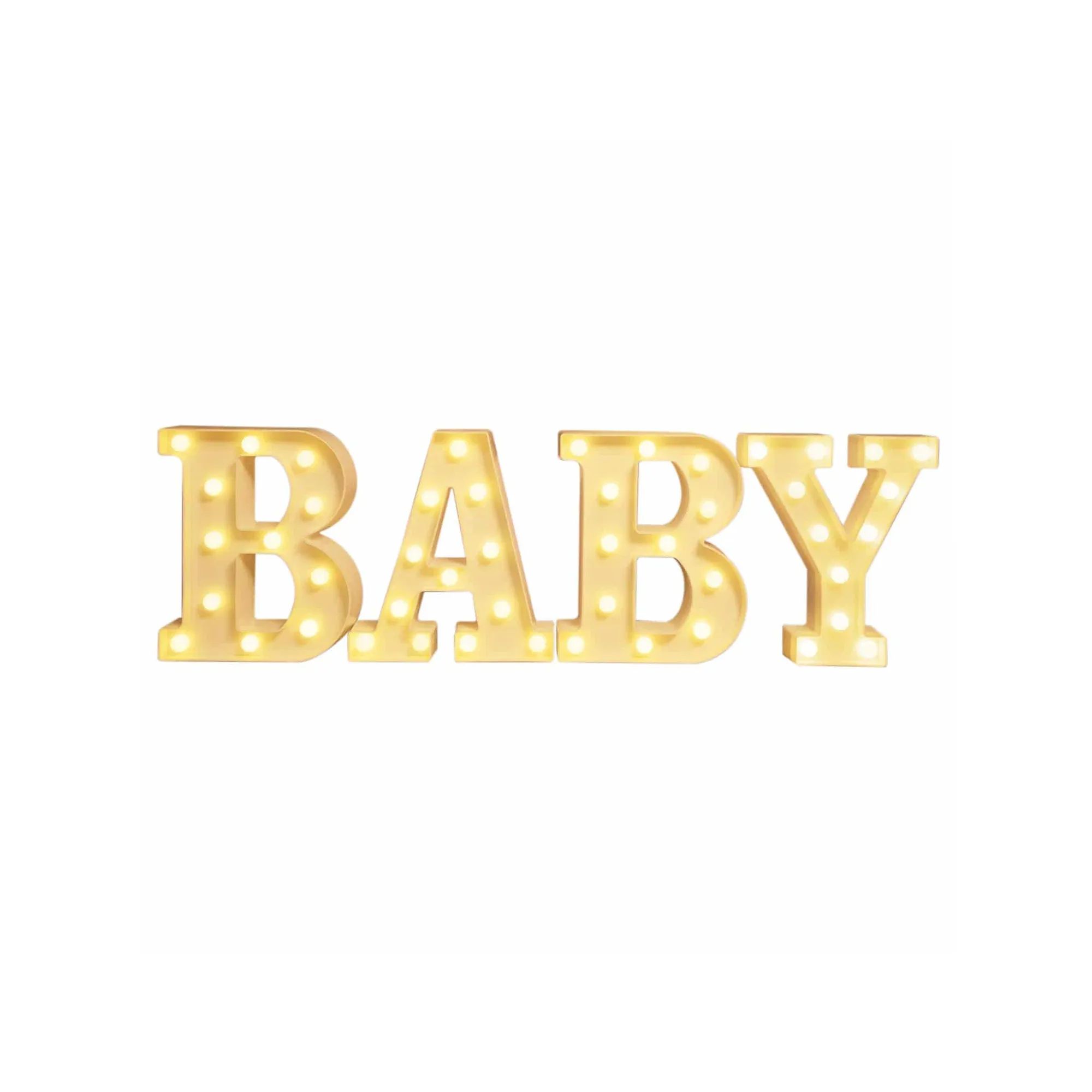 Lichtletters Baby