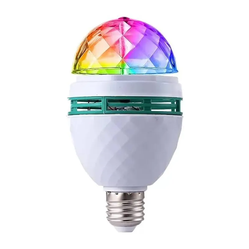 Roterende Discolamp RGB - E27 Fitting