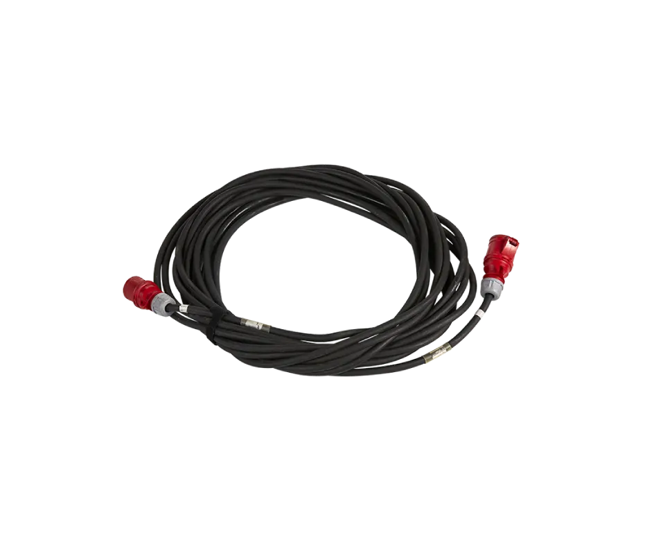 Rallonge Cable Souple (25m) - 32A - Tétraphasée CEE