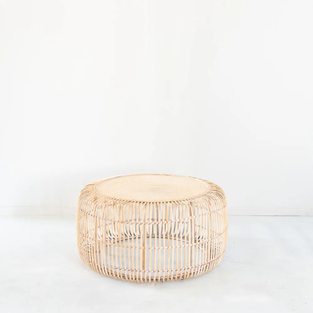 Coffee Table Natural Cane Gold Coast Wedding & Event Furniture Hire