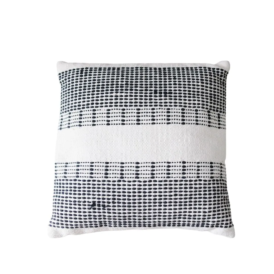 wedding hire black & white woven cushion Gold Coast Wedding & Event