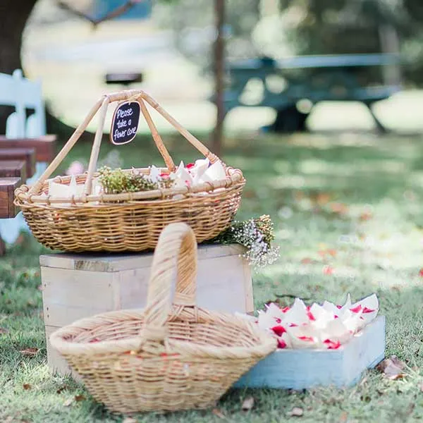 Assorted Baskets Gold Coast Wedding & Event Furniture Hire