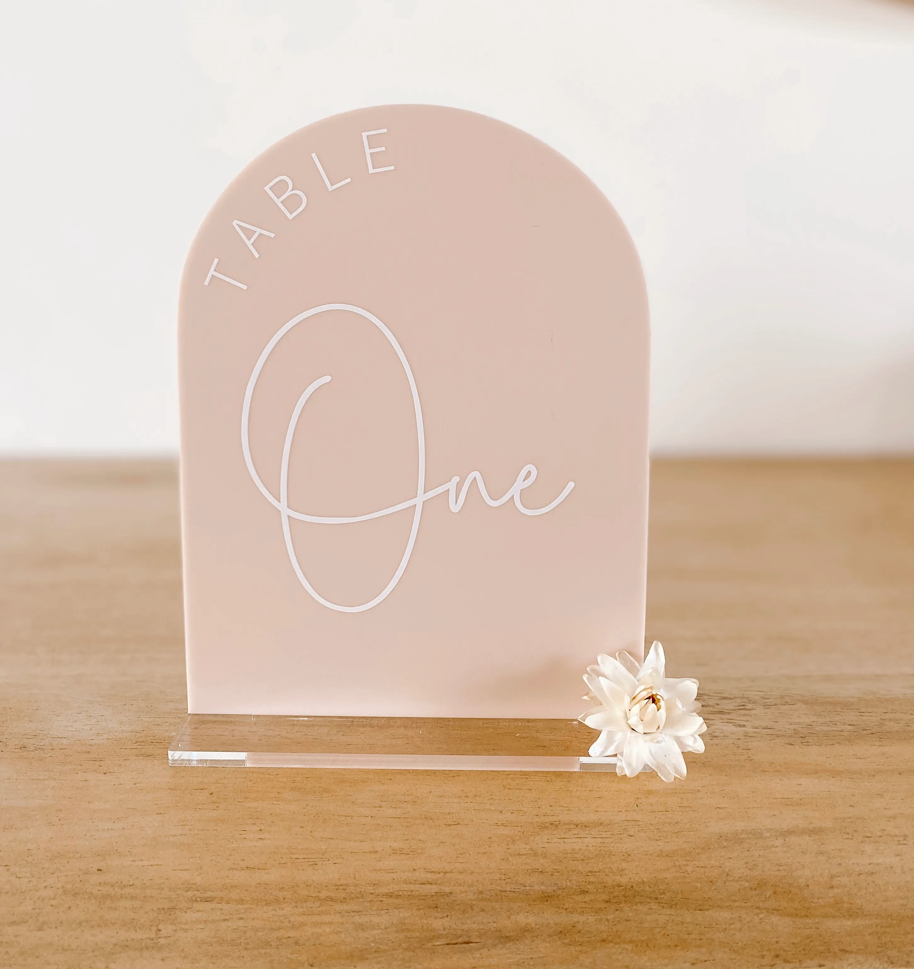 Table Numbers Latte Gold Coast Wedding & Event Furniture Hire