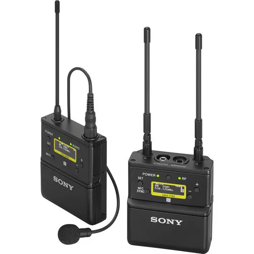 Kit Microfone de lapela sem fio SONY UWP-D21