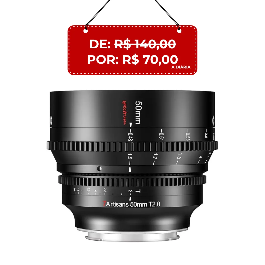 Lente 7artisans 50mm T2.0 Spectrum (Sony FE)