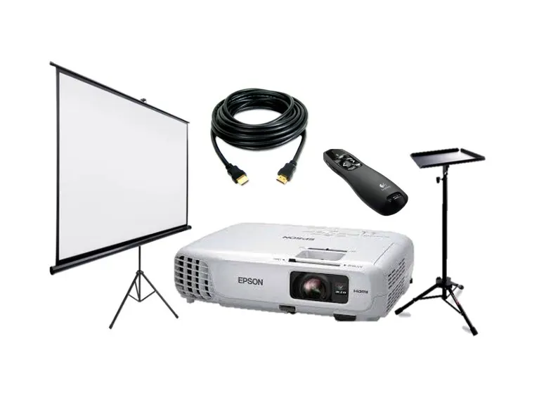 Kit Projetor + Telão (1,50mx2,0m)