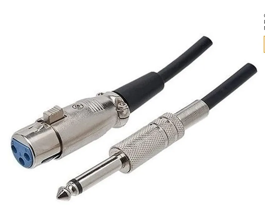 Cabo P10-XLR fêmea