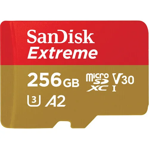 Cartão micro SD 256 GB V30