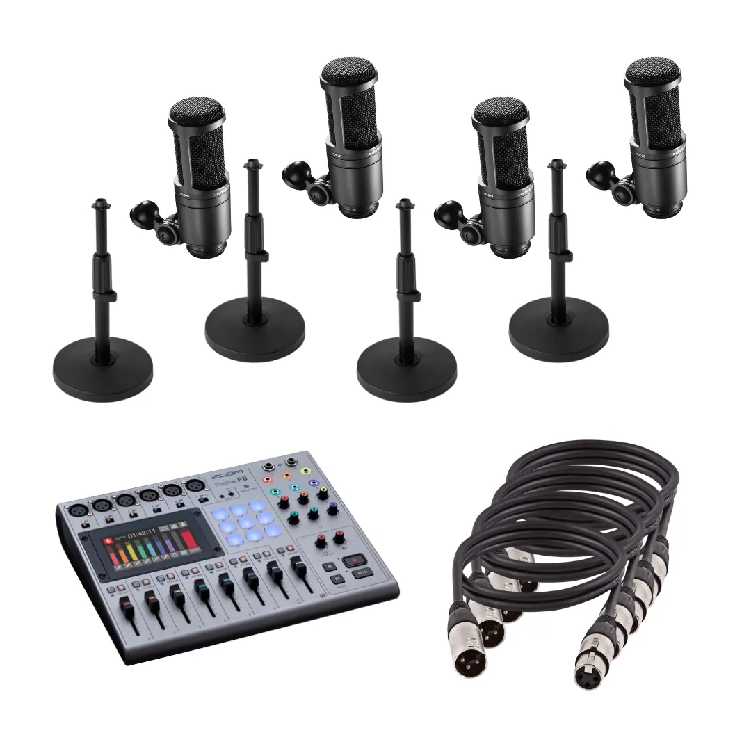 Kit Podcast 4 Mics AT2020