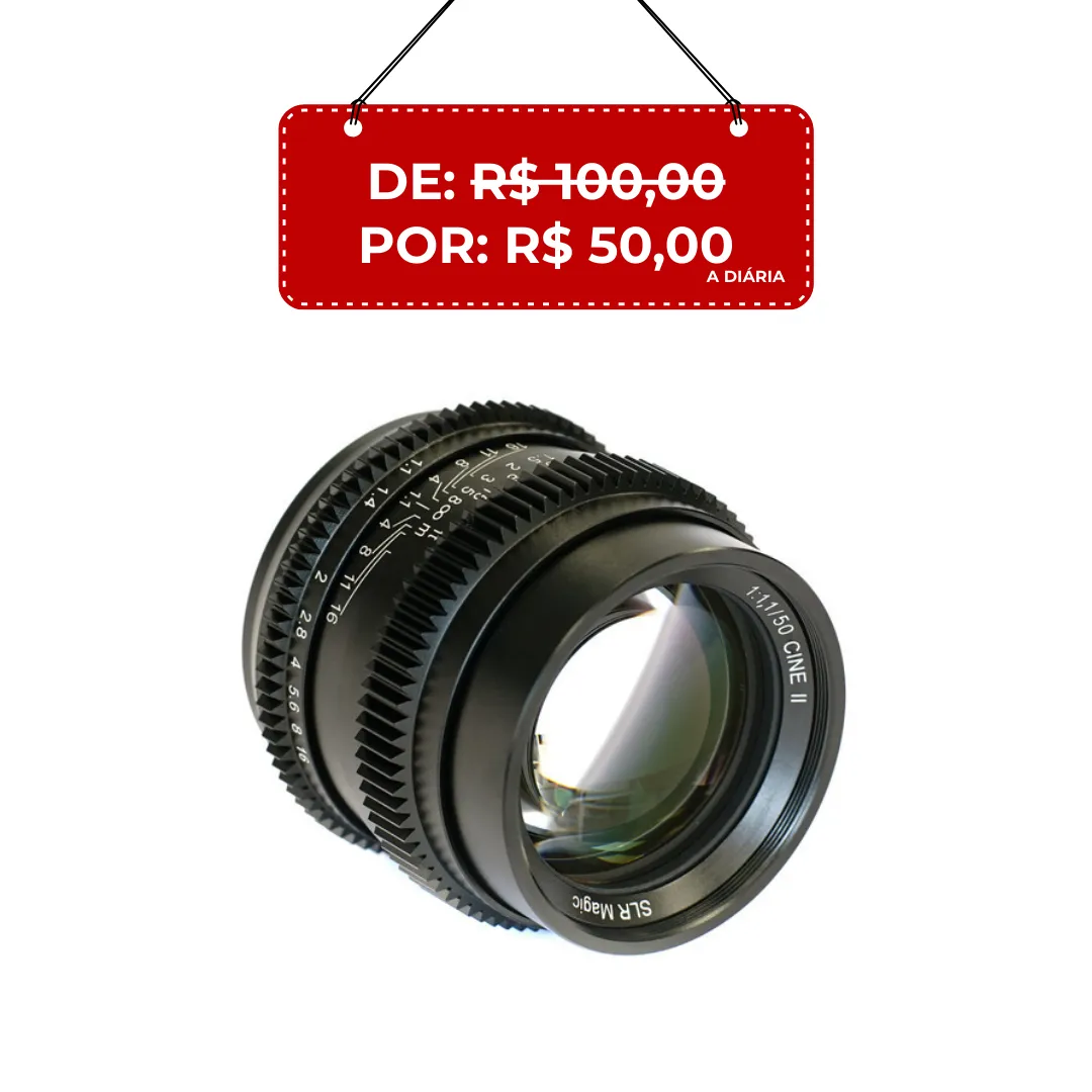 Lente SLR Magic Cine II 50mm f/1.1