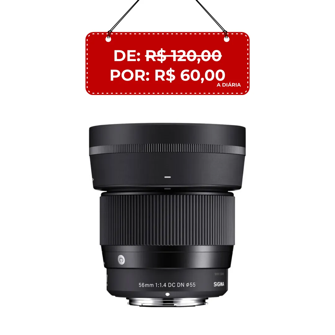 Lente Sigma 56mm f/1.4 DC DN (Canon RF-S)