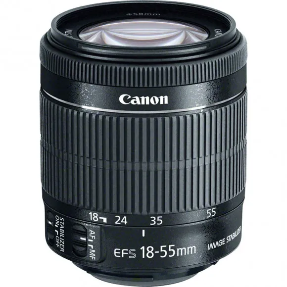 Lente Canon EF-S 18-55mm IS (f/3.5-5.6 ou f/4-5.6 STM)