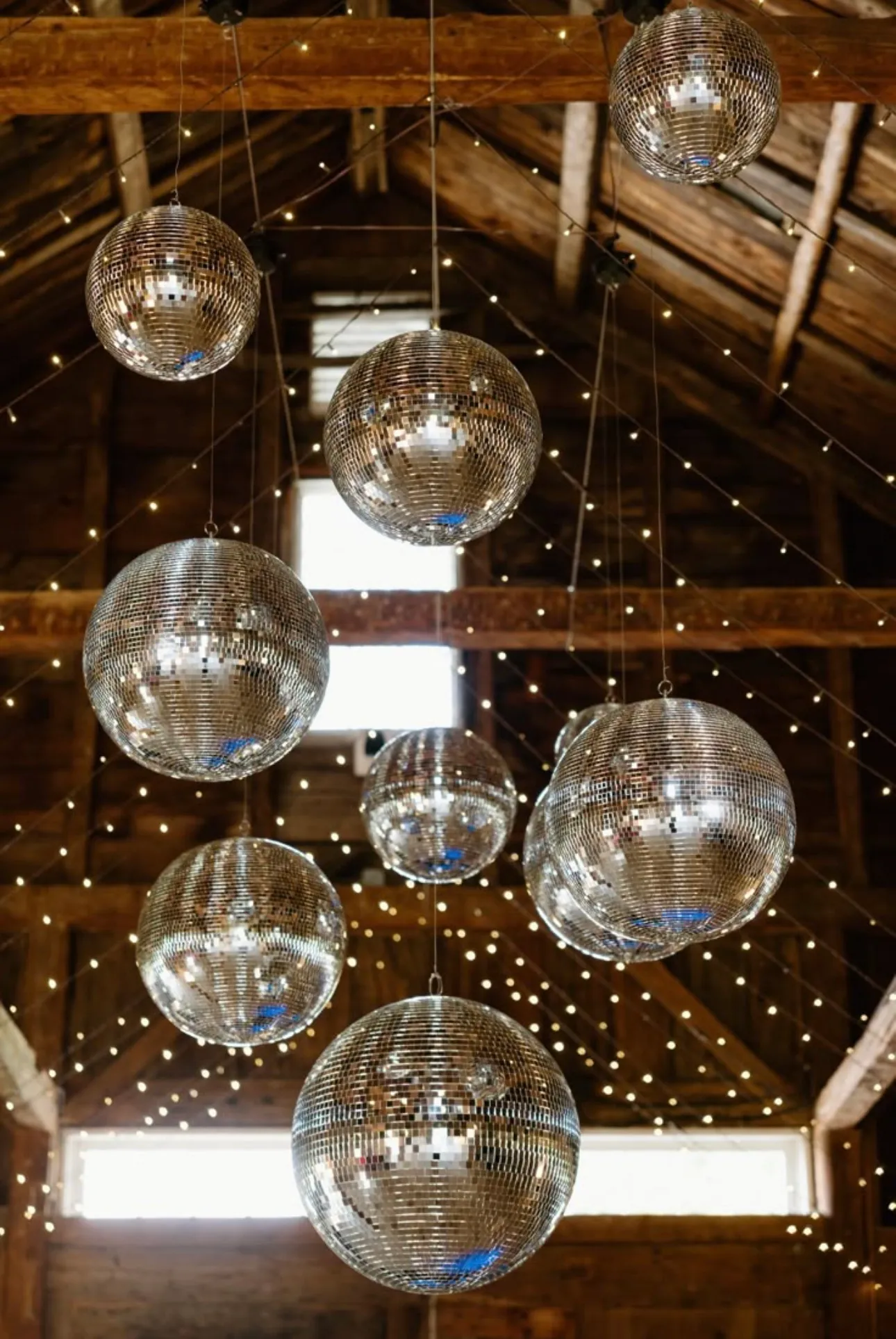 Disco Balls (set one 12inch, five 6inch, two 8 inch) 