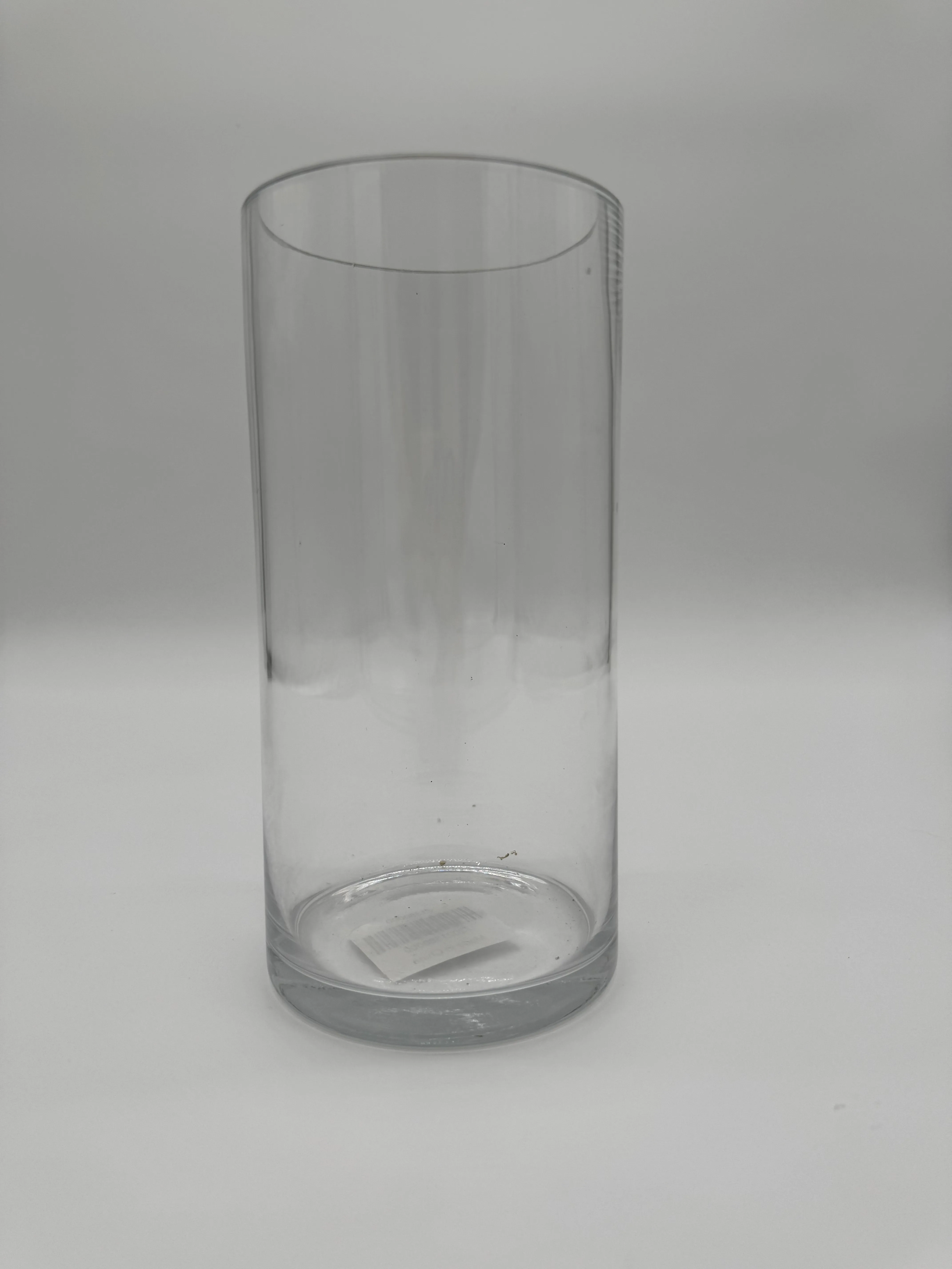 Clear Medium Glass Vase 8 x 4"