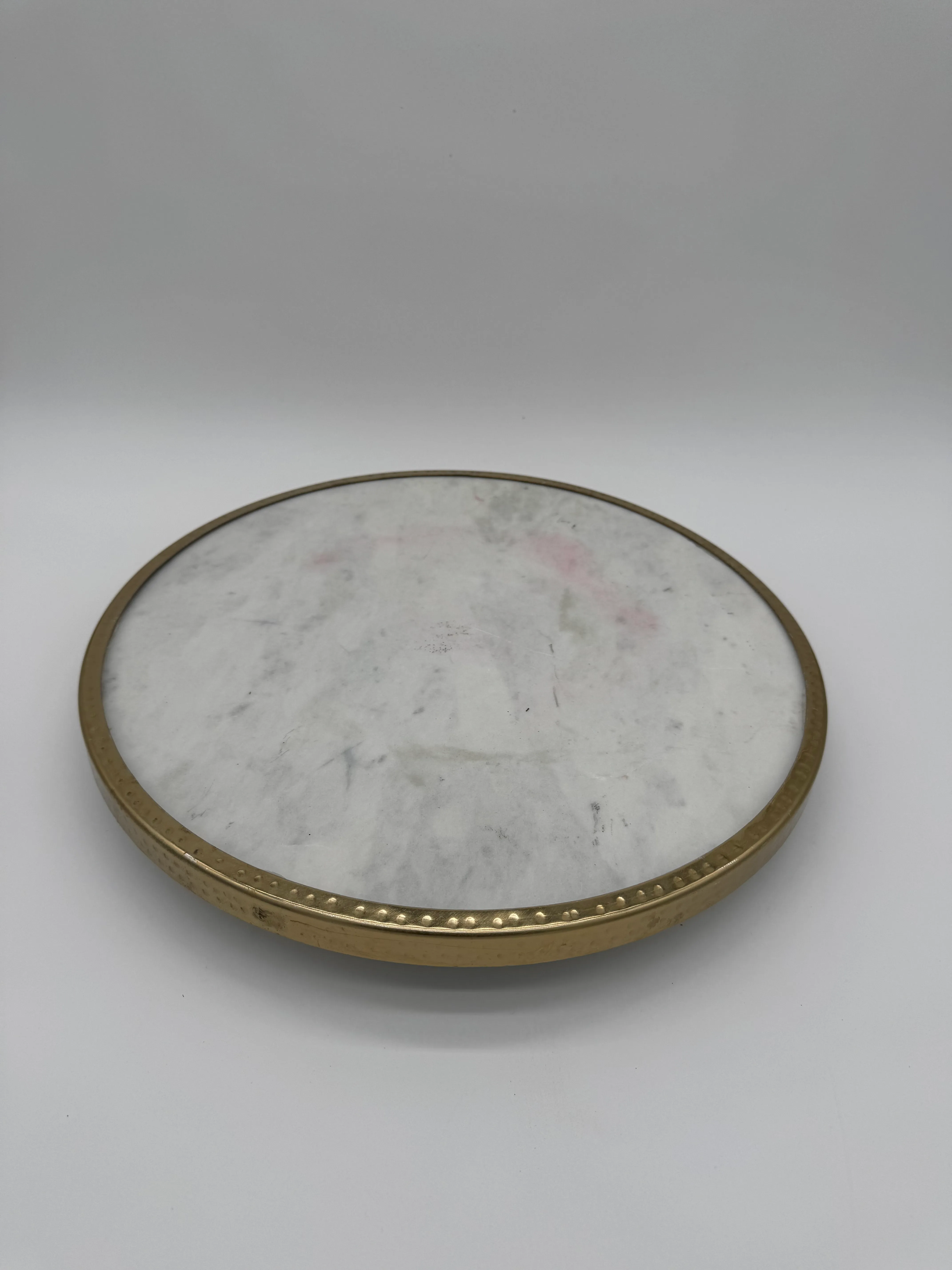 Round Marble Cake Stand (Swivels) 14"