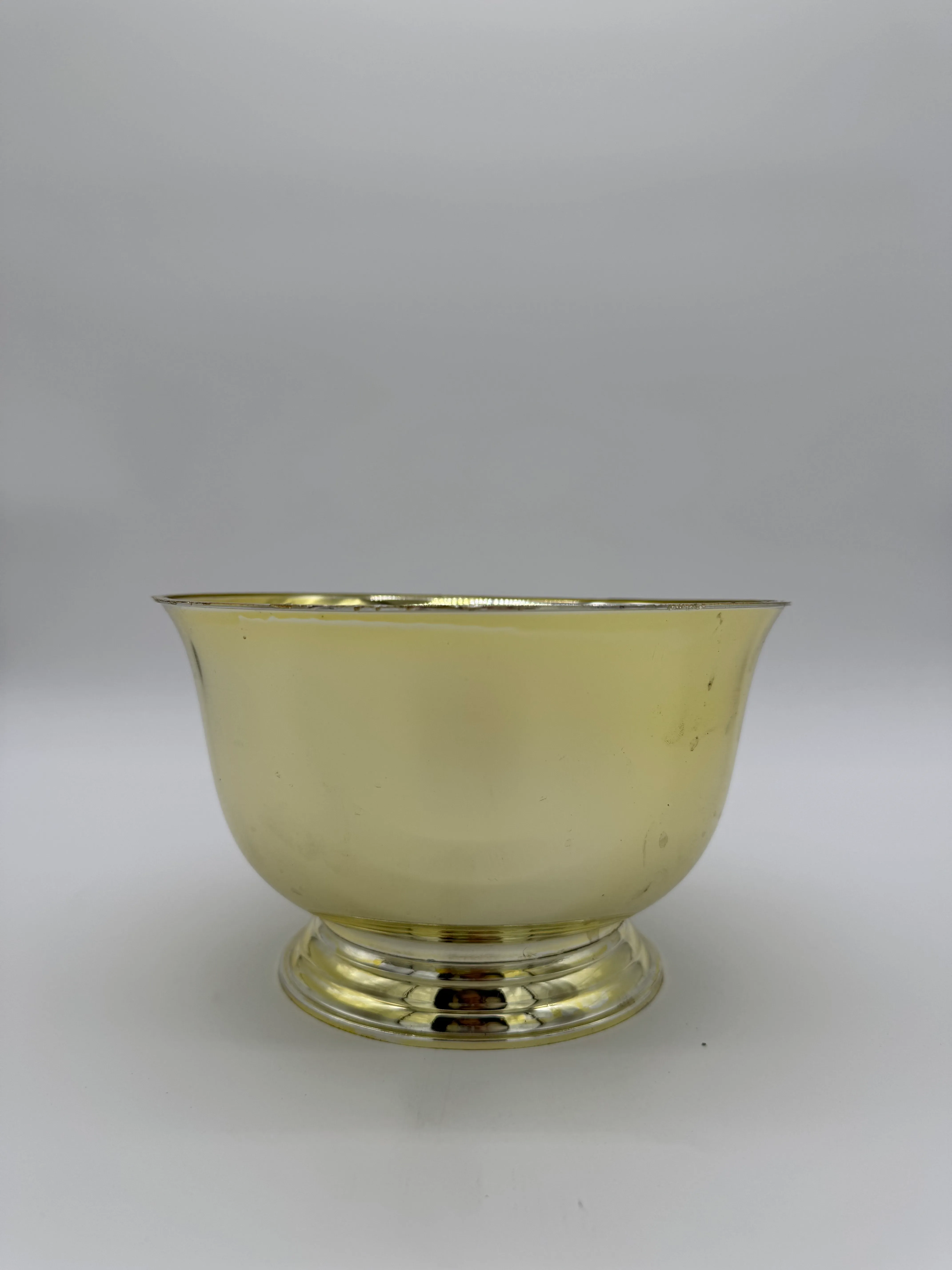 Gold Plastic Flower Vase