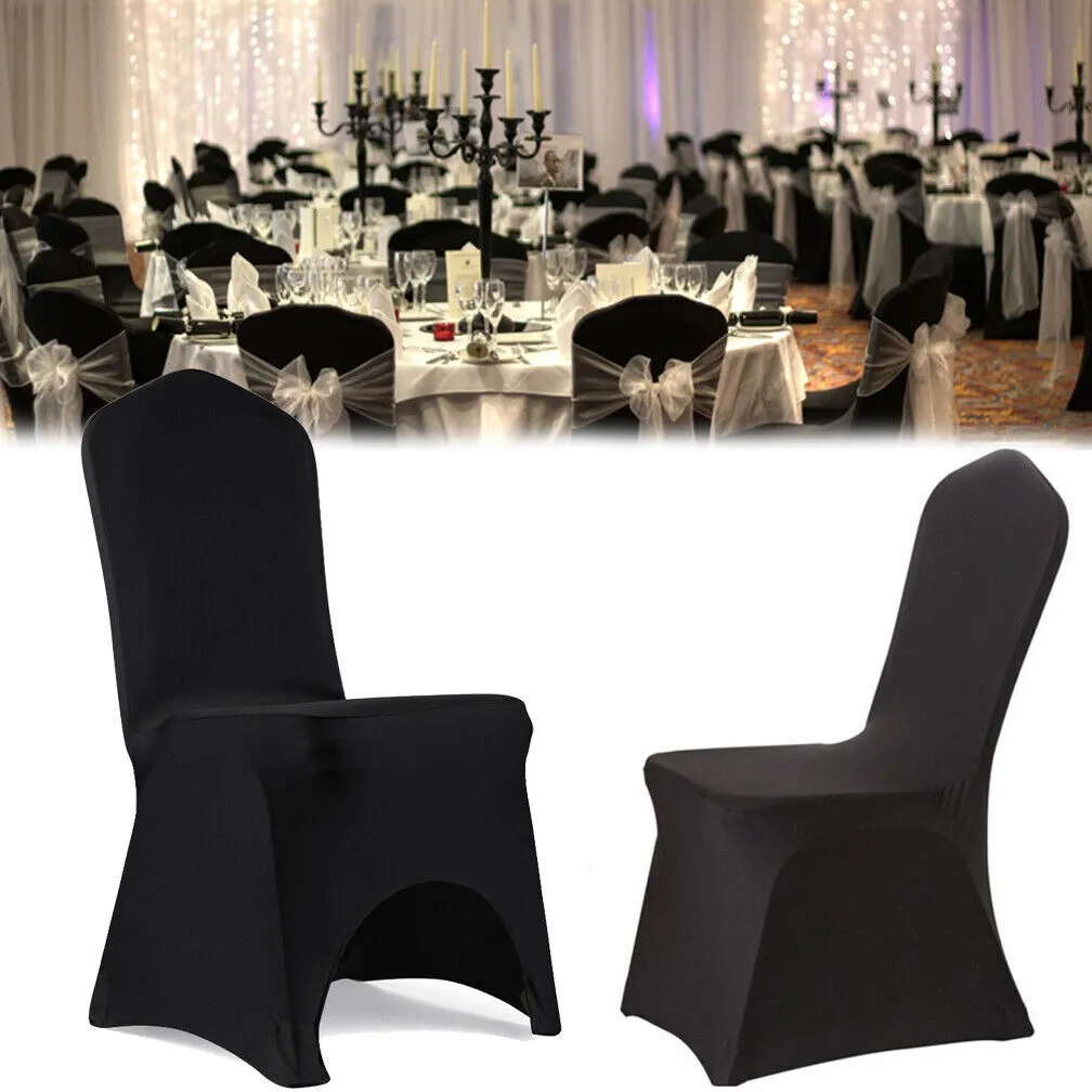 Black Spandex chair cover