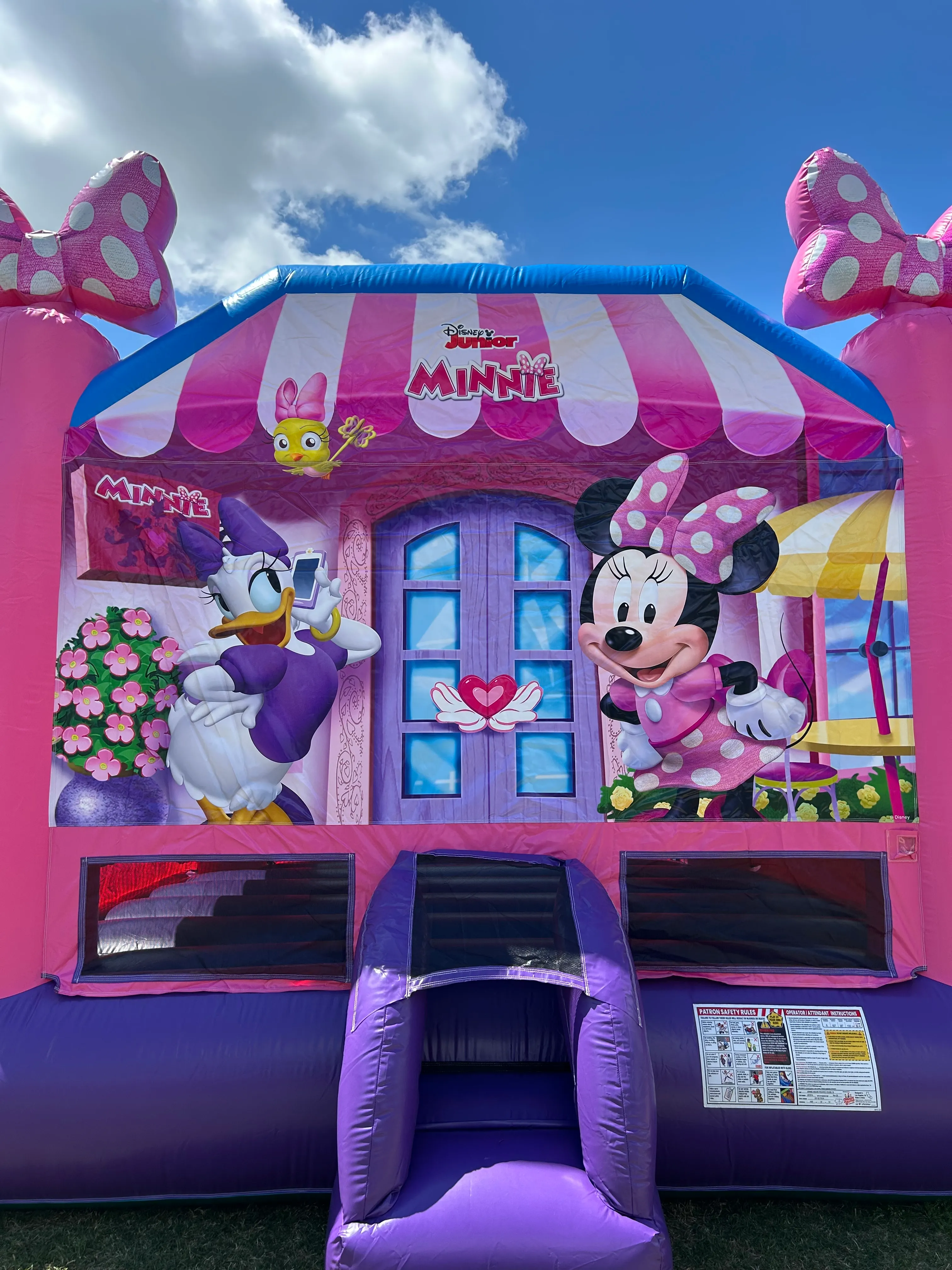 Minnie Mouse Bounce House <br> L: 16'6" x W: 15' x H: 14'  <br> DRY ONLY