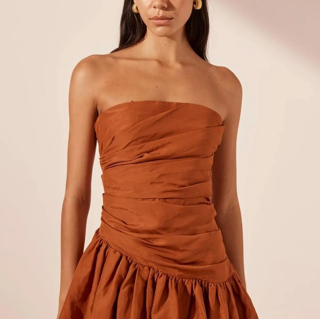 Celeste Strapless Bubble Mini Dress