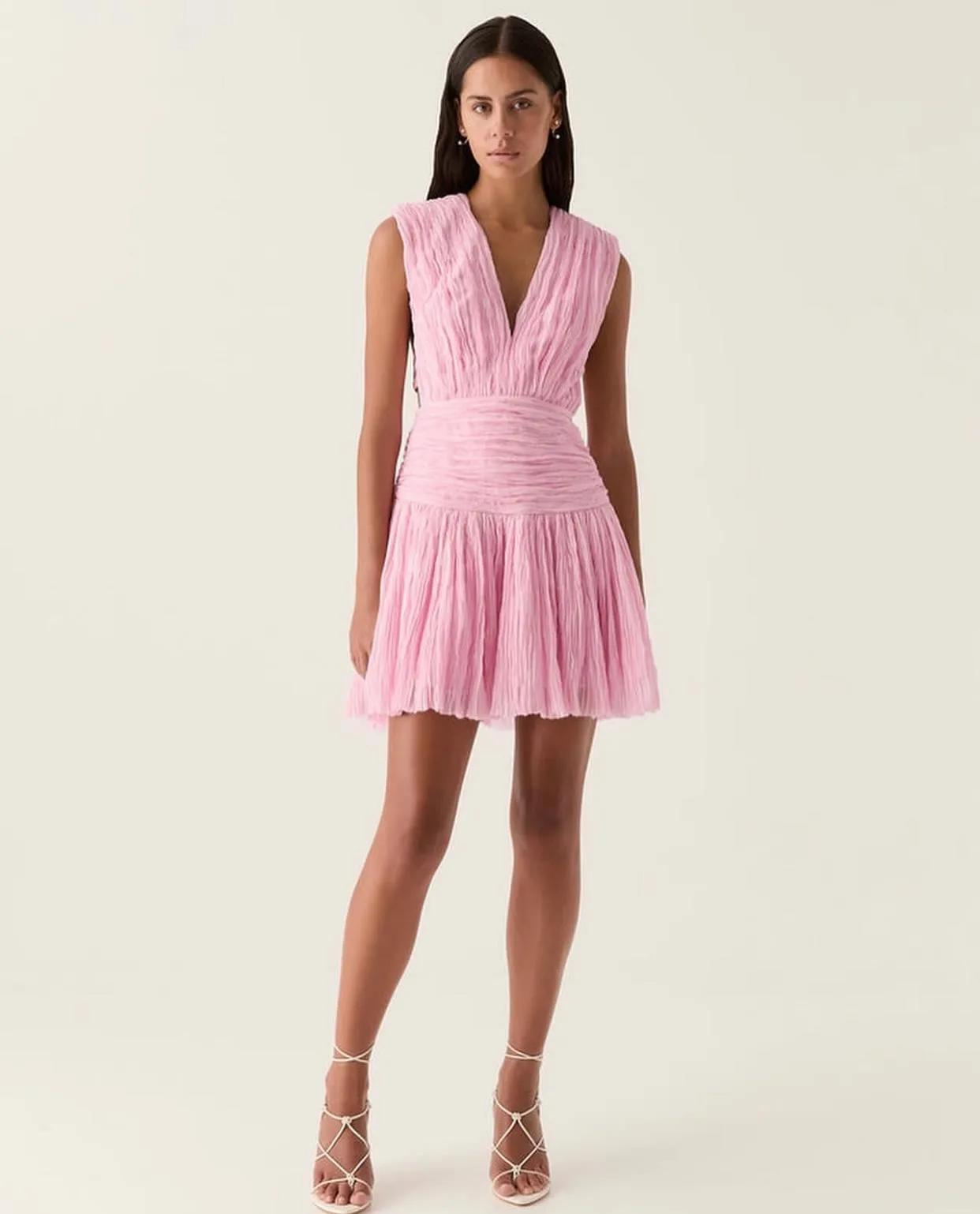 AJE Escapist Mini Dress - Flash Pink