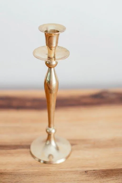 Go009 Gold Candle Stick 25cm