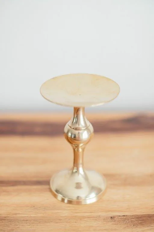 Go014 Gold Candle Holder 15cm