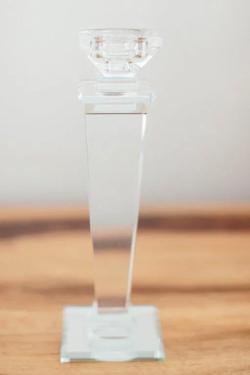 Gl017 Amlo Crystal Candle Stick 25cm