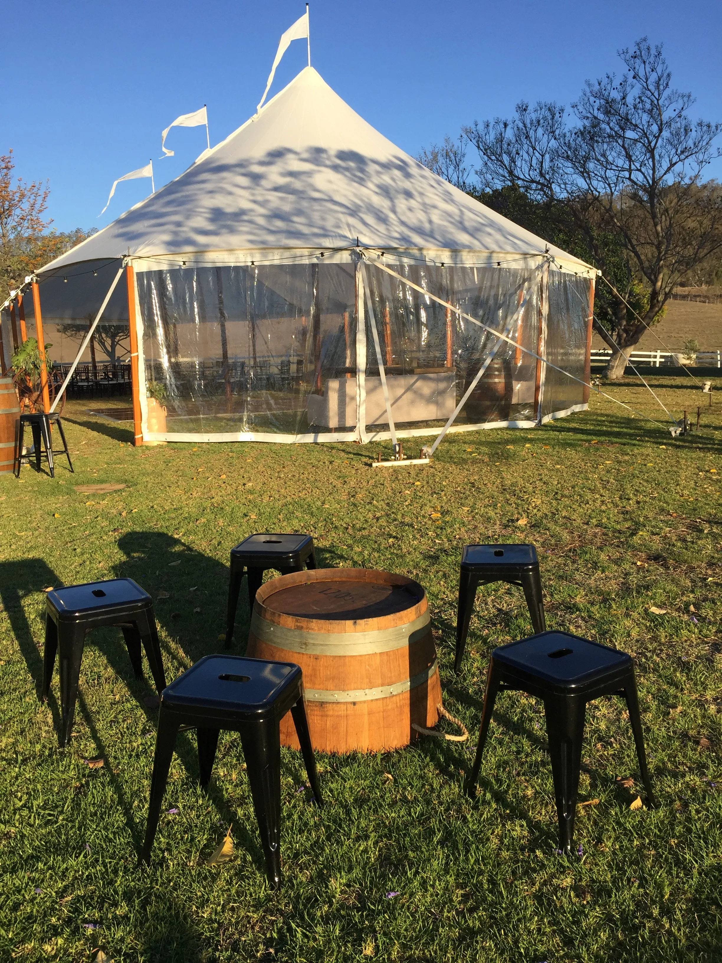 Half Size Wine Barrel Gold Coast One Stop Event Hire Company