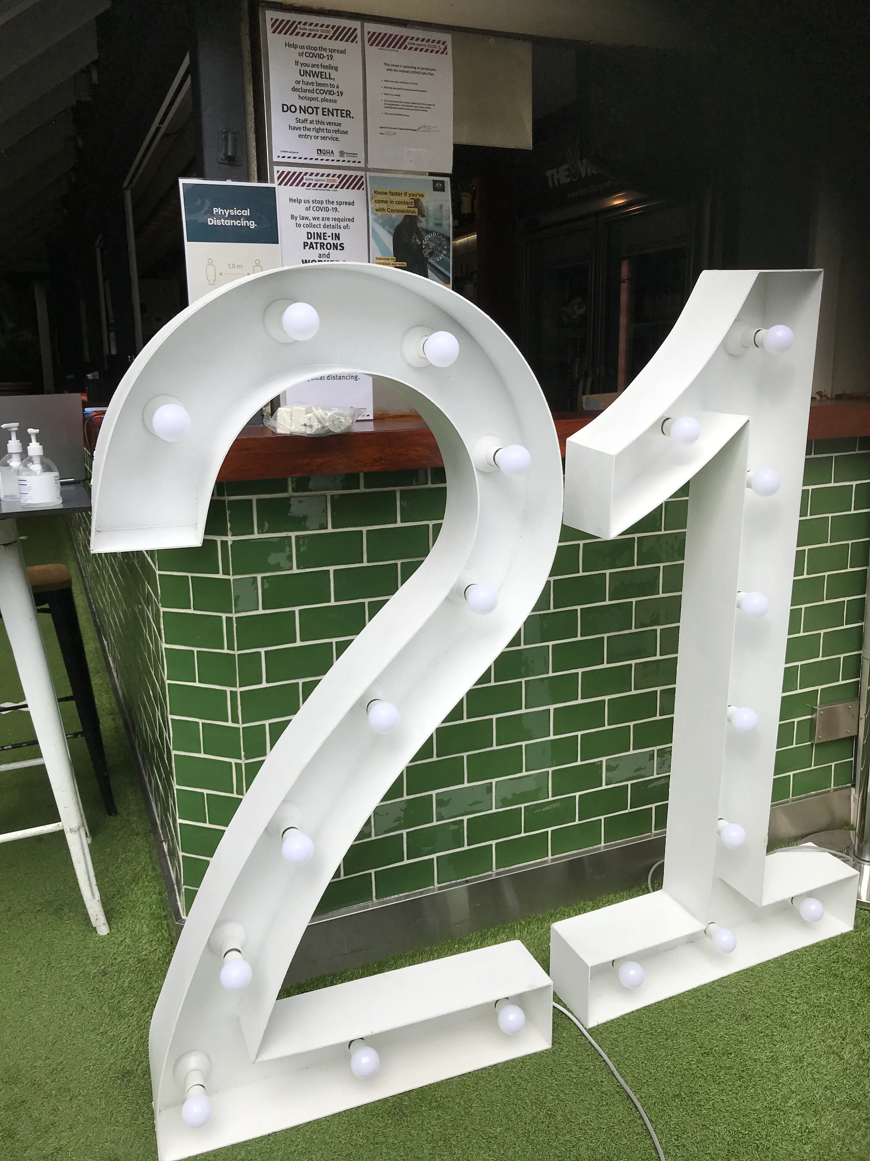 21st Birthday Numbers Gold Coast One Stop Event Hire Company