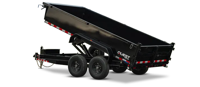 PJ 14′ DUMP TRAILER 24" SIDES - Quest D7