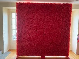 Red Flower Backdrop