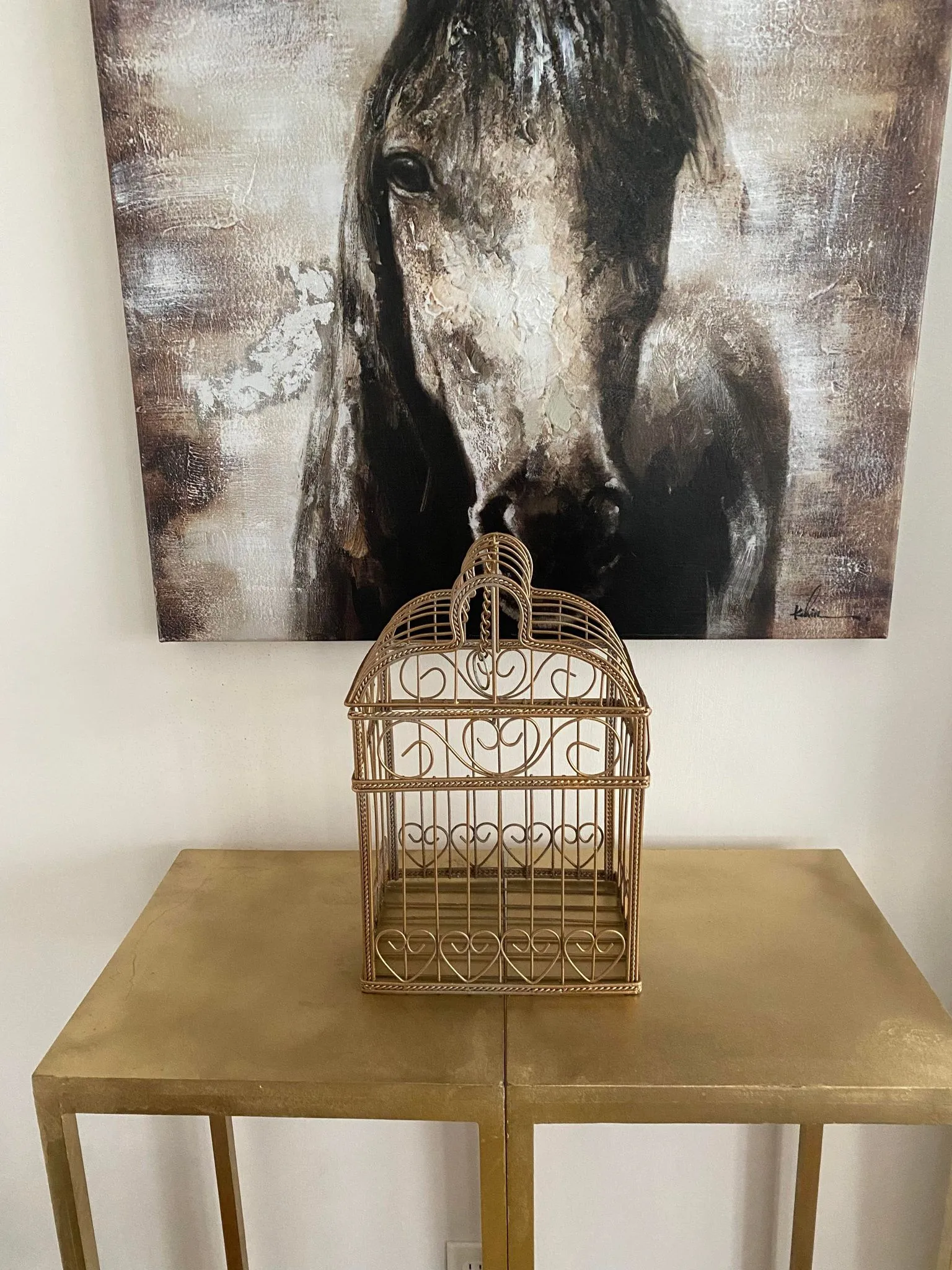 Gold Bird Cage 