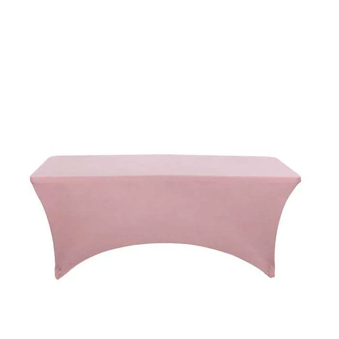 6ft Pink Spandex Tablecloth 