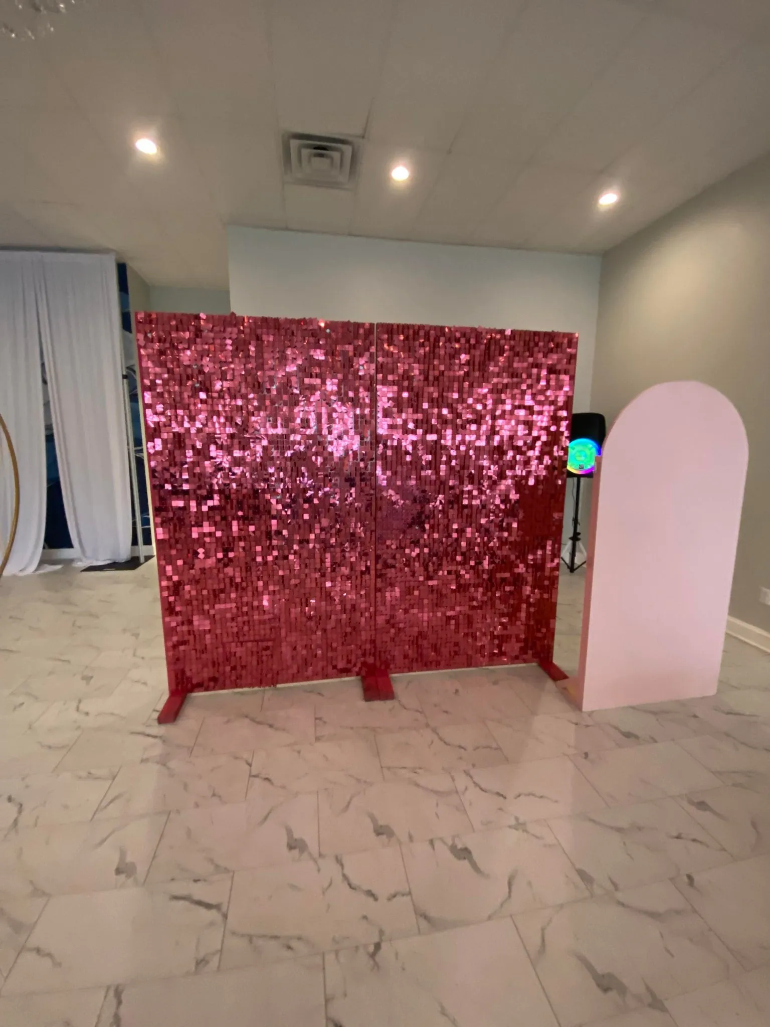 Pink Shimmer Wall 