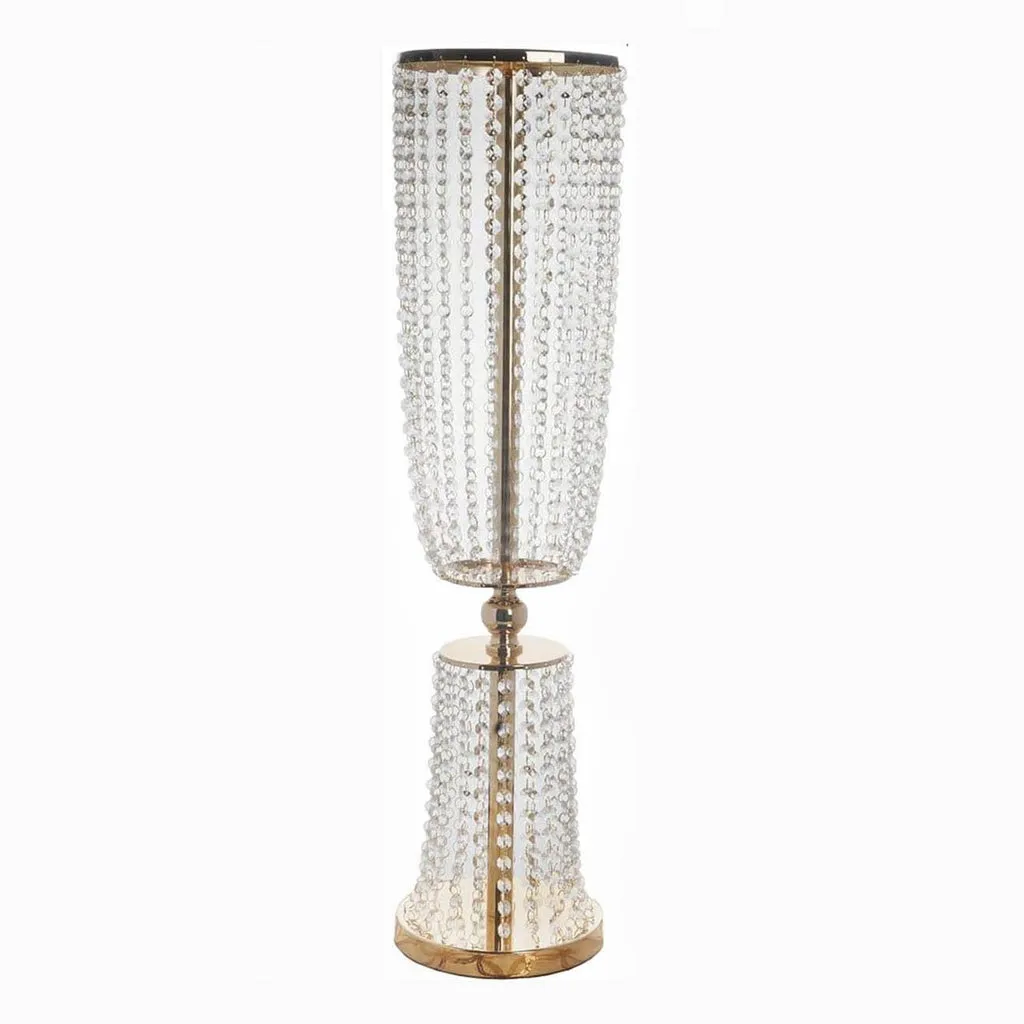 Gold Crystal Garland Chandelier Stand