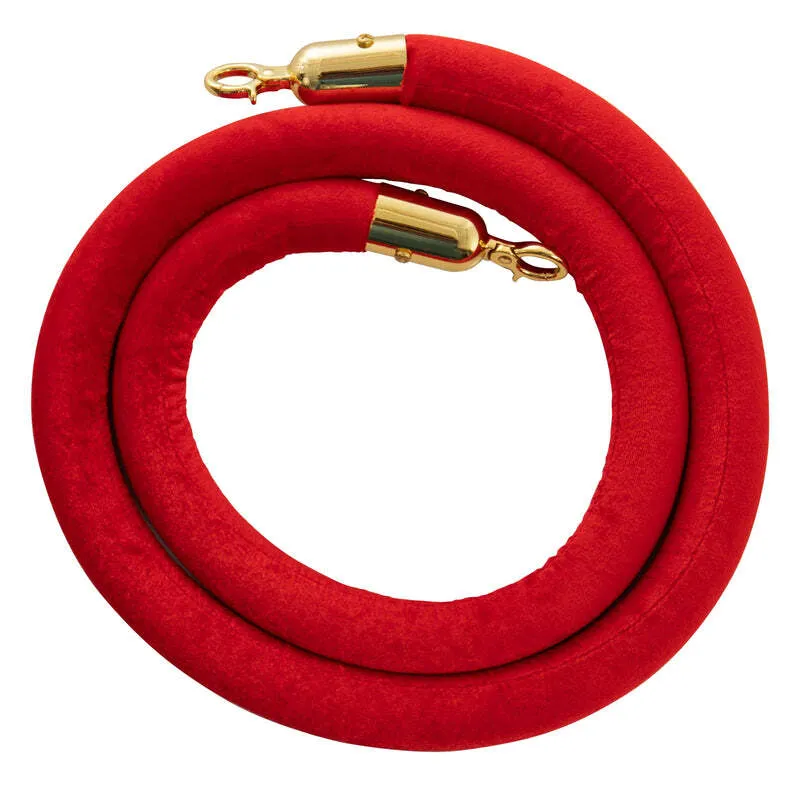 Red Velvet Rope For Stanchion